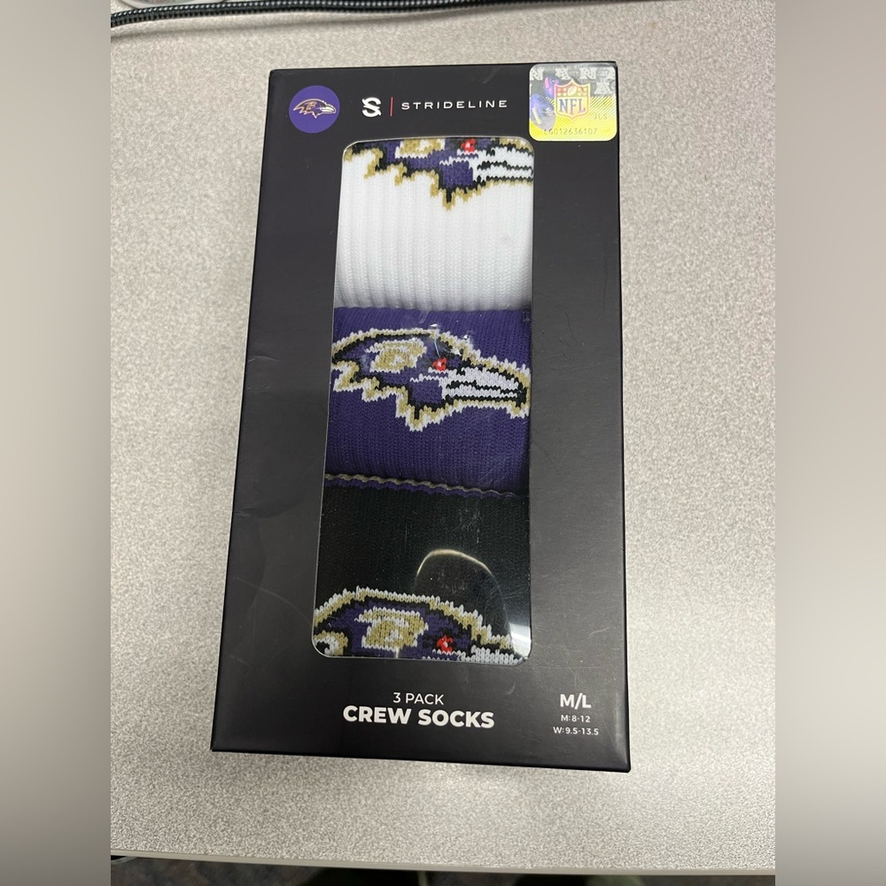 Strideline Baltimore Ravens NFL | PREMIUM CREW 3-PACK.